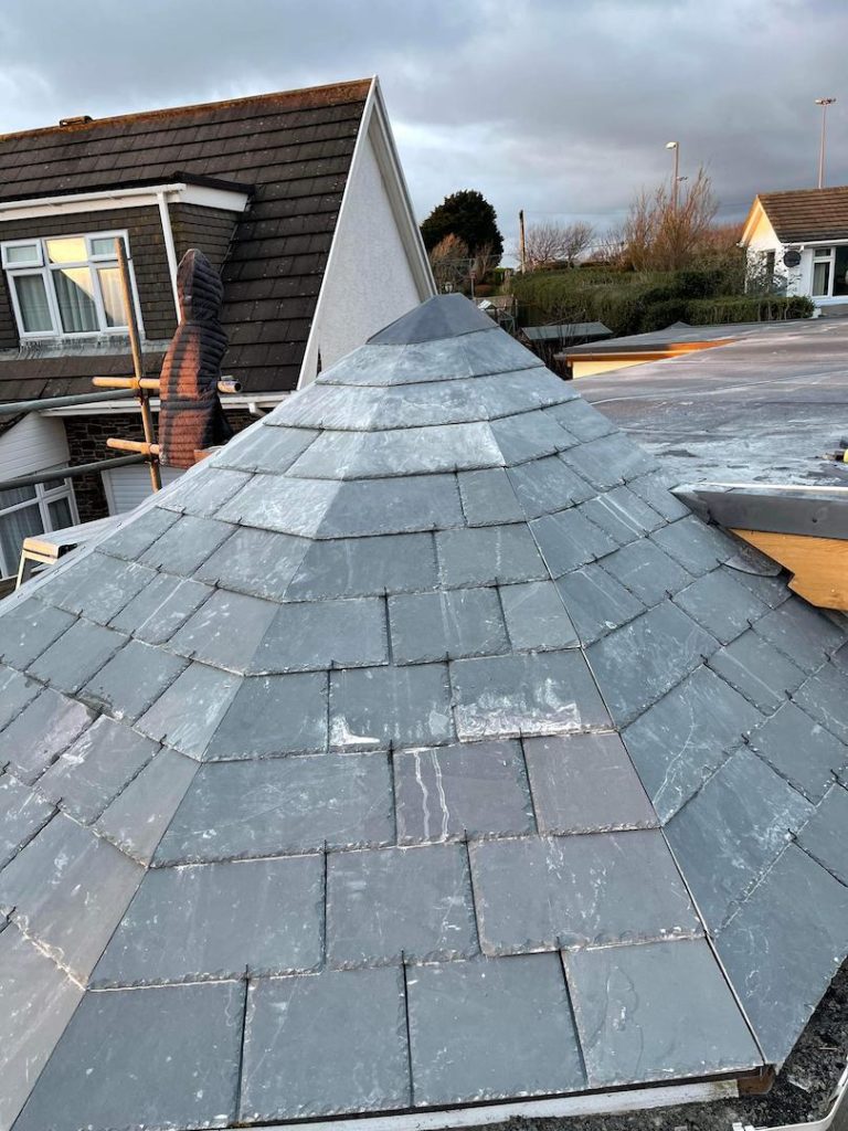 Slate Tiled Hexagonal Roof